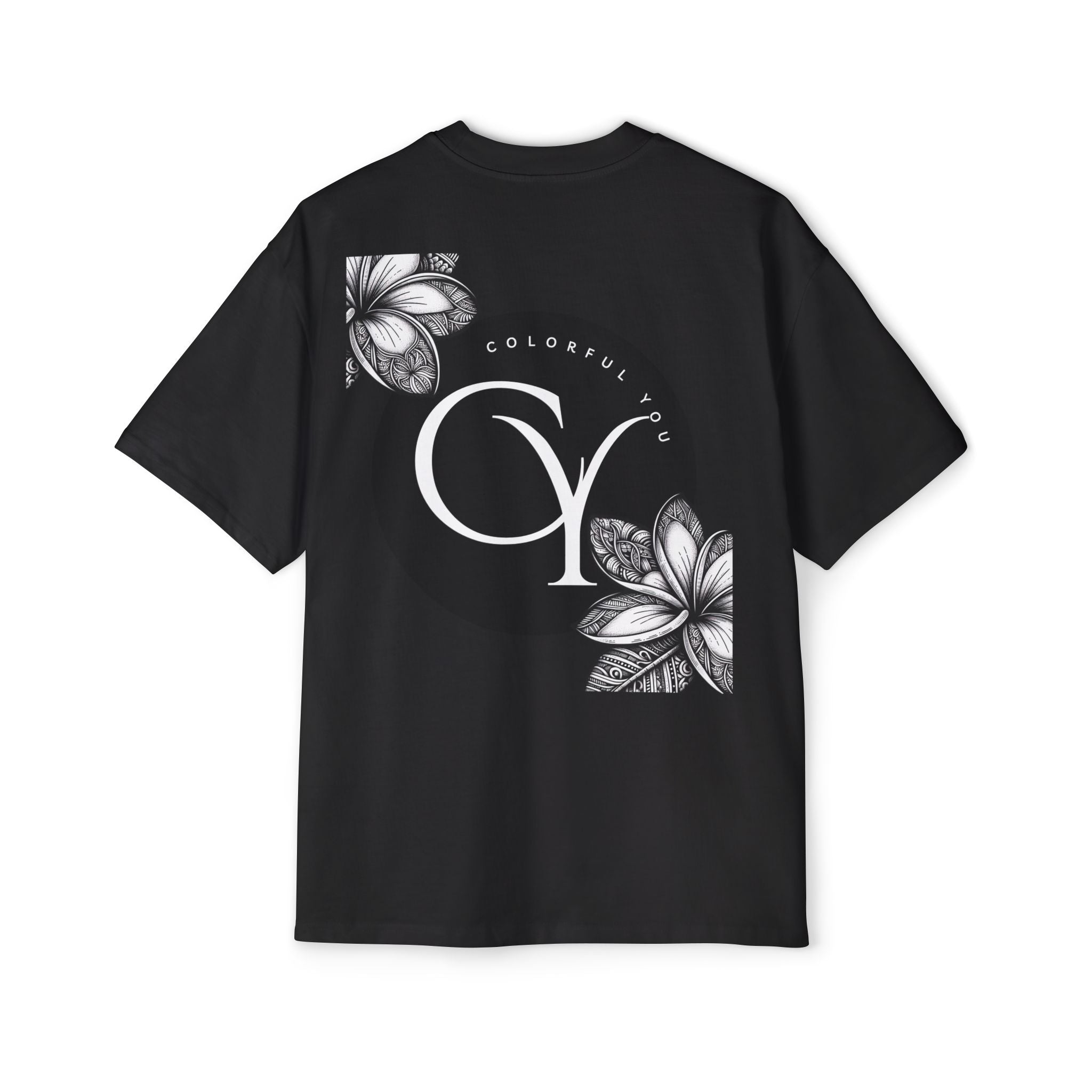 Tropical Love Oversized Premium Heavy Cotton Tee, Relaxed Fit T-Shirt, Gift for Him, Summer Style, Casual Wear, Unique Art Design