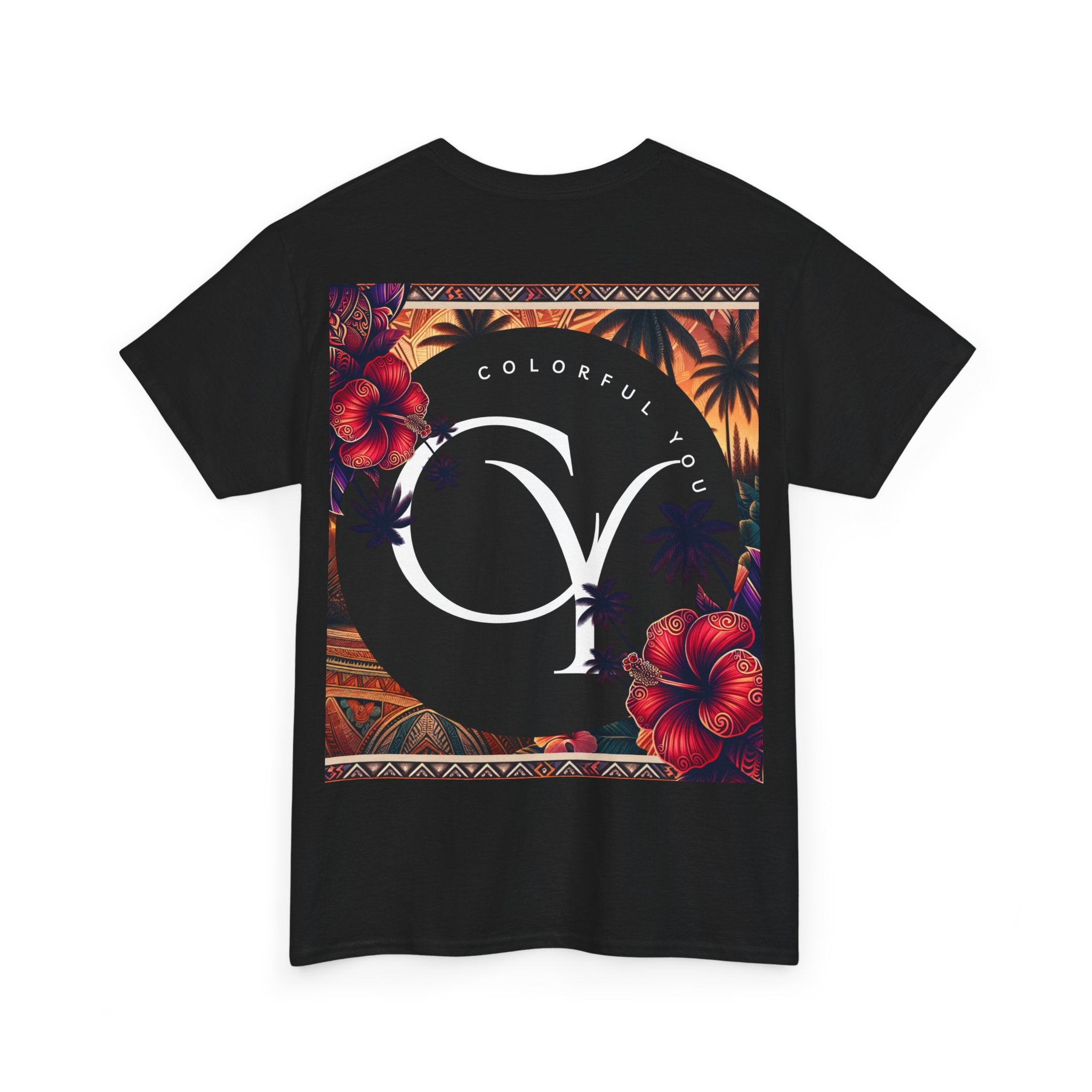 Tropical Graphic Tee featuring 'God Made Me Unique', Unisex Heavy Cotton Tee, Summer Vibe Shirt, Hawaiian Style Top, Gift for Nature [...]