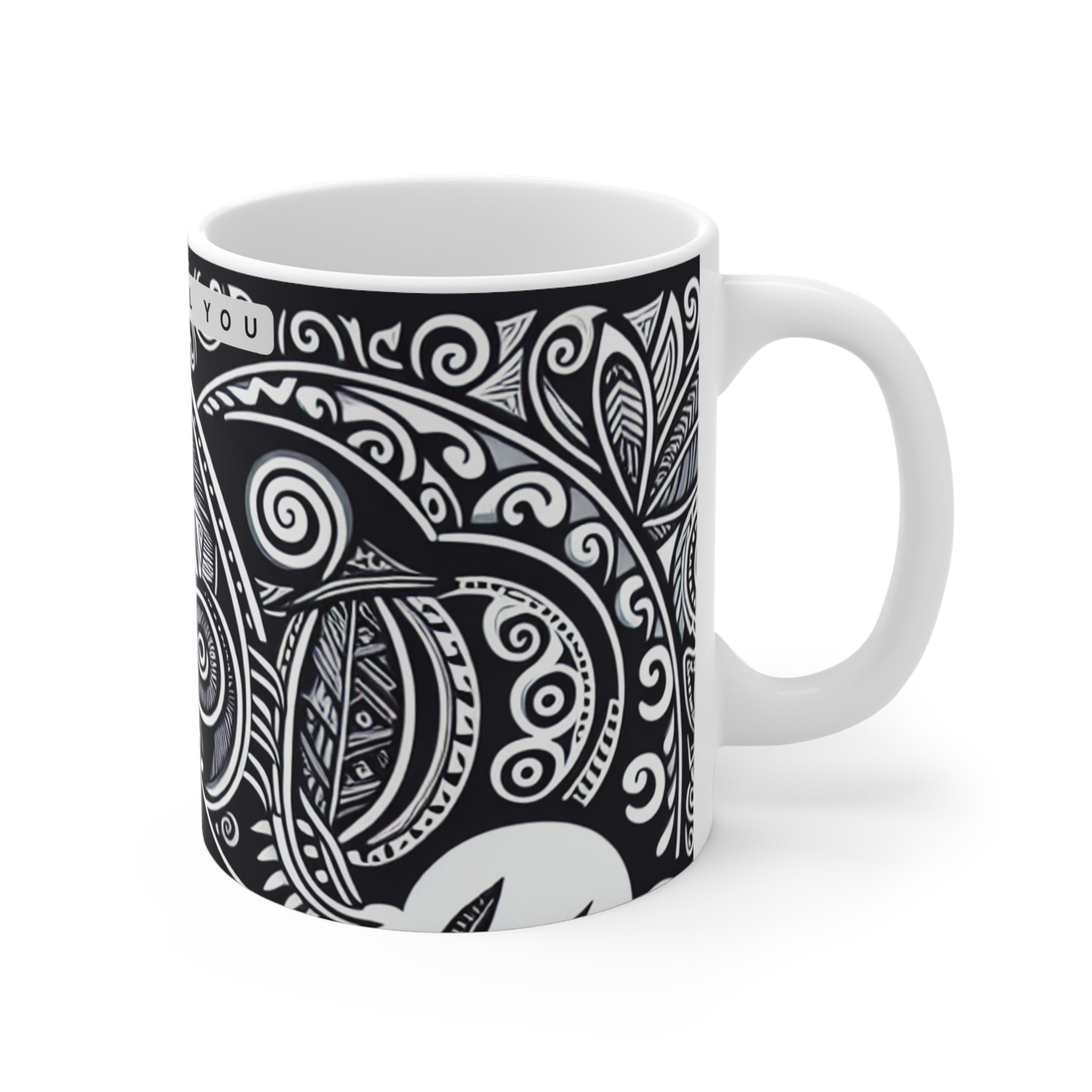 Colorful You Tropical Mug - 11oz Coffee Cup with Elegant Design