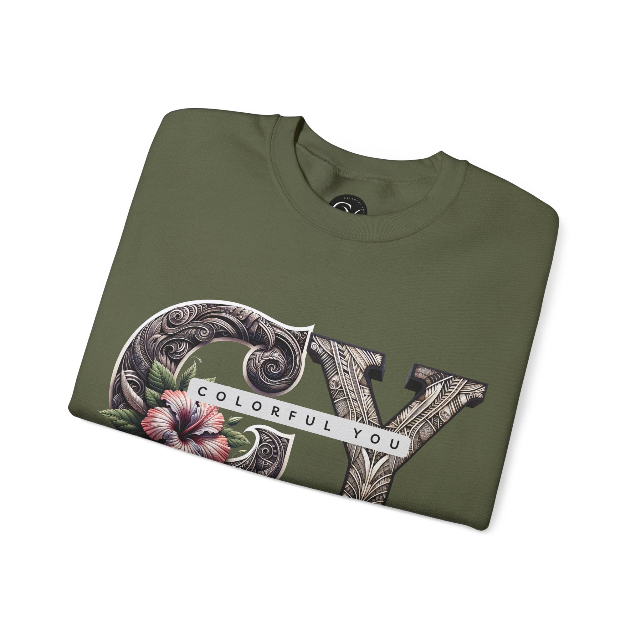 Colorful You Floral Crewneck Sweatshirt - Unisex Heavy Blend