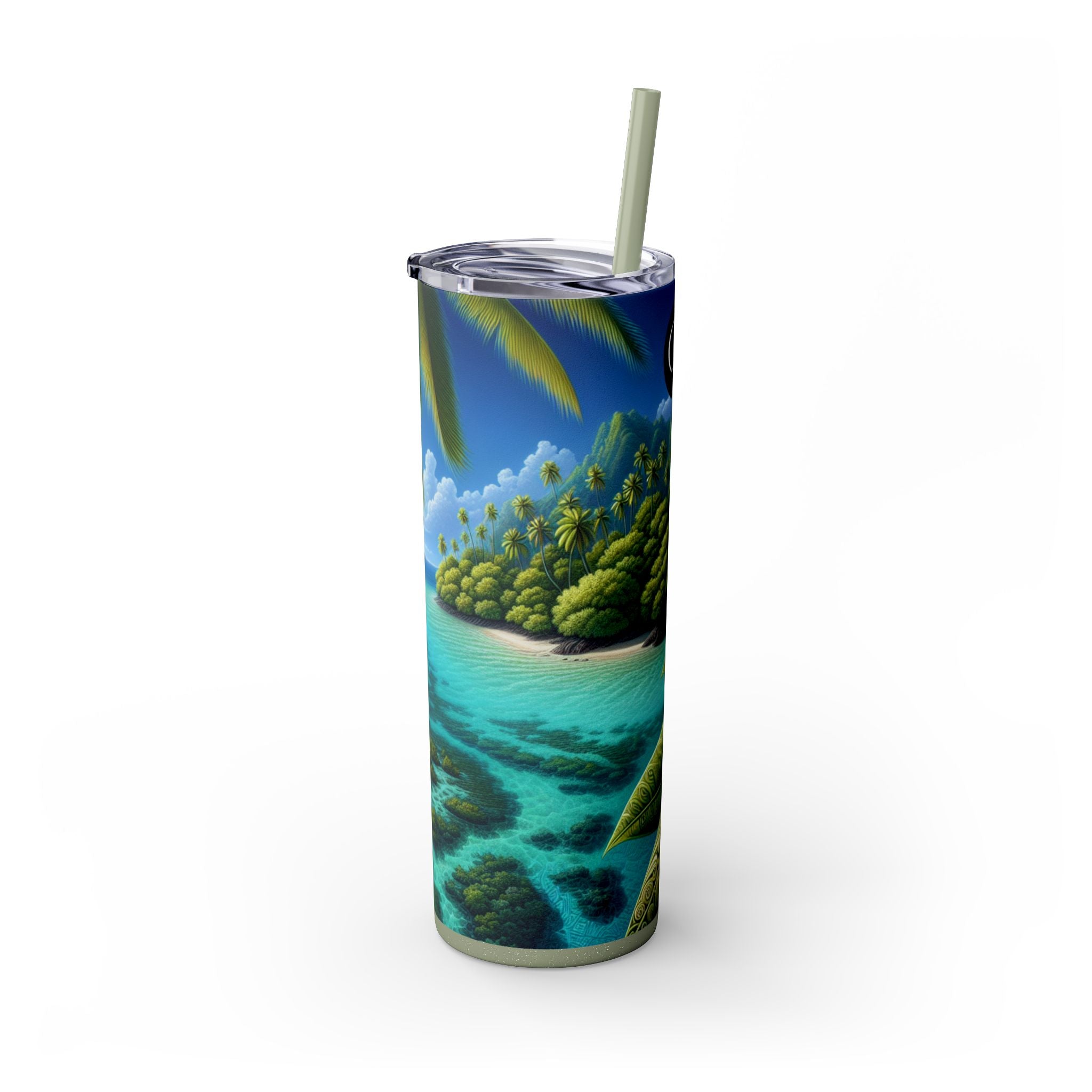 Skinny Tumbler with Straw, 20oz