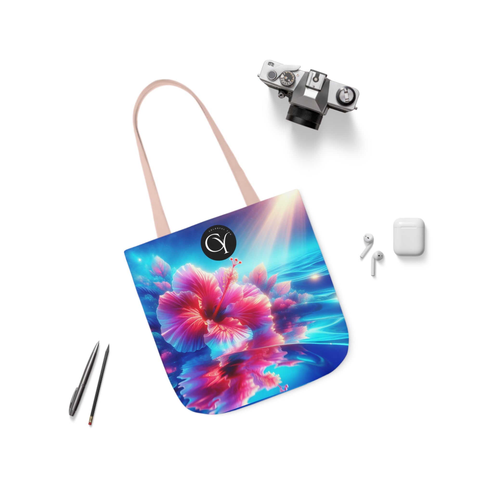 Canvas Tote Bag, 5-Color Straps