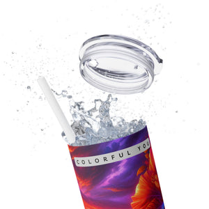 Skinny Tumbler with Straw, 20oz