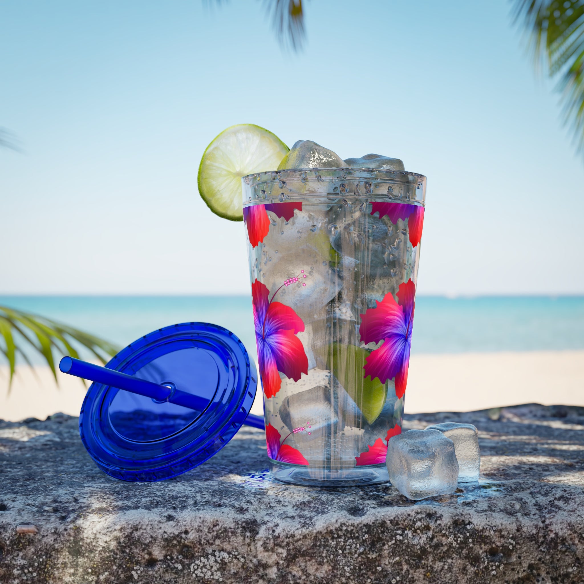 Sunsplash Tumbler with Straw, 16oz