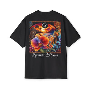 Lautastic Tee - Heavy Oversized T-Shirt with Orchid Design
