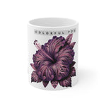 Colorful You Floral Mug – 11oz Ceramic Coffee Cup for Nature Lovers