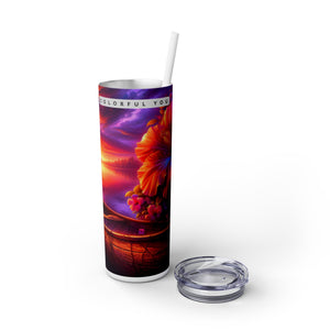 Skinny Tumbler with Straw, 20oz
