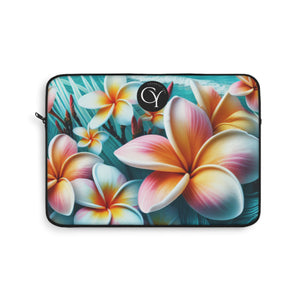 Floral Laptop Sleeve - Tropical Blossom Design for Stylish Protection