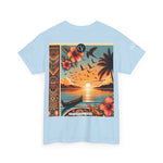 Tropical Vibes Tee, Relaxed Summer Shirt, Beach Wear, Unisex Cotton Tee, Nature Lover Gift, Vacation Outfit
