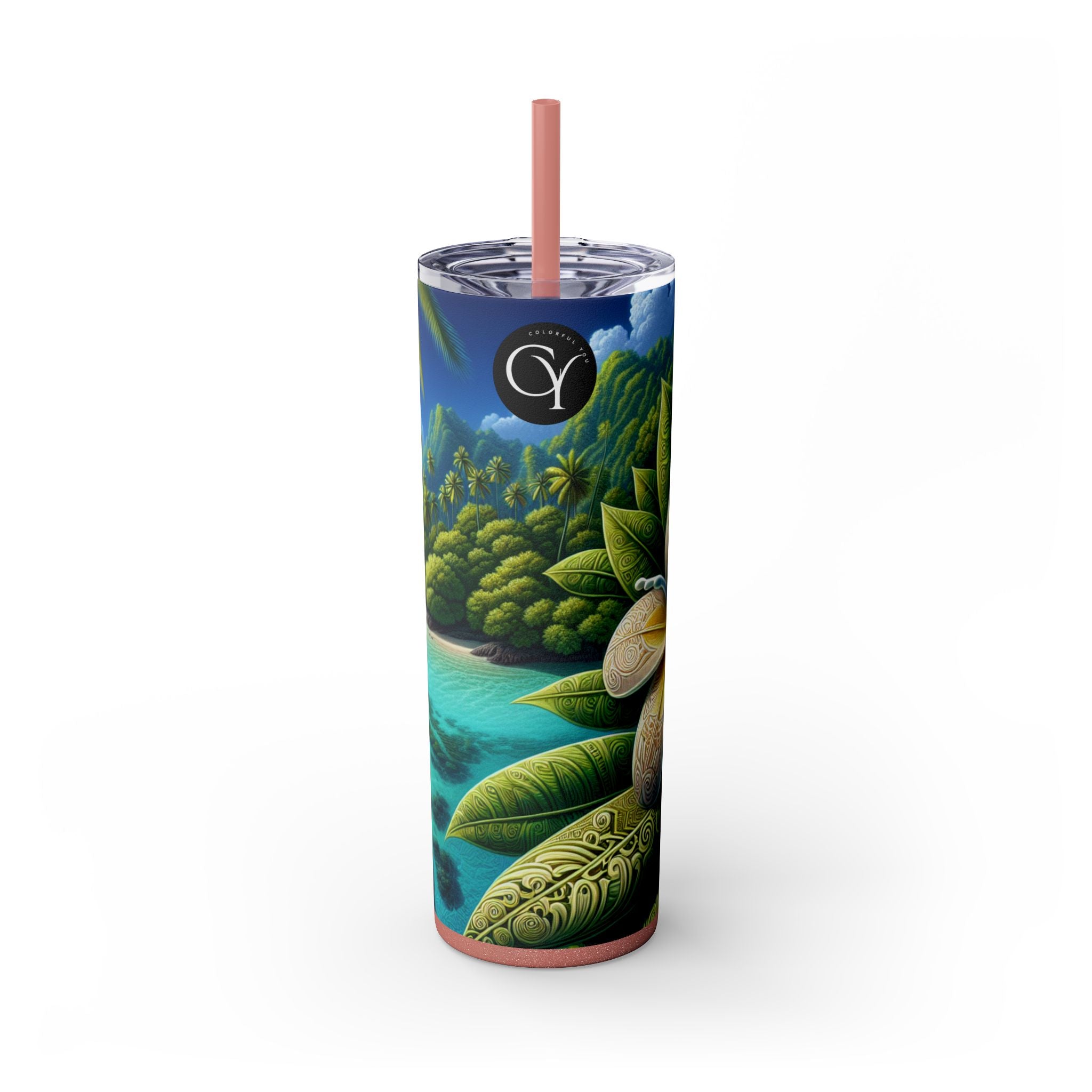 Skinny Tumbler with Straw, 20oz