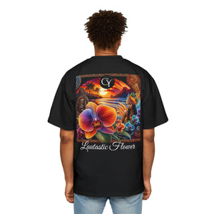 Lautastic Tee - Heavy Oversized T-Shirt with Orchid Design