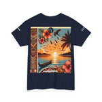Tropical Vibes Tee, Relaxed Summer Shirt, Beach Wear, Unisex Cotton Tee, Nature Lover Gift, Vacation Outfit