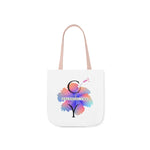 Canvas Tote Bag, 5-Color Straps – Durable, Stylish & Spacious Design."