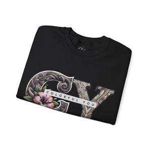 Colorful You Floral Crewneck Sweatshirt - Unisex Heavy Blend