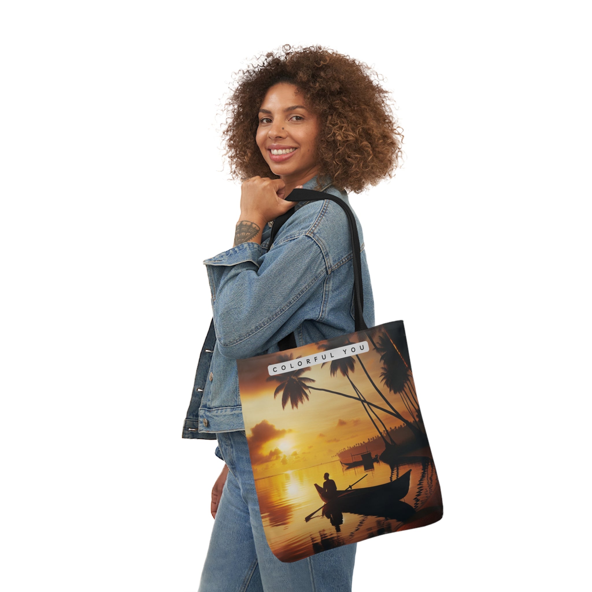 Canvas Tote Bag, 5-Color Straps