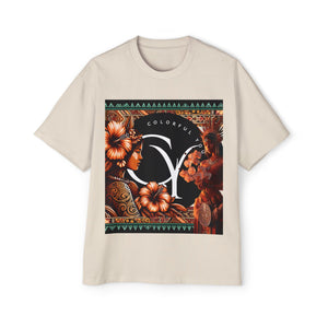 Colorful You Designer Front Tropical Sunset Graphic Tee - Relaxed Fit, Unisex, Bohemian Style, Beachwear, Travel Essentials