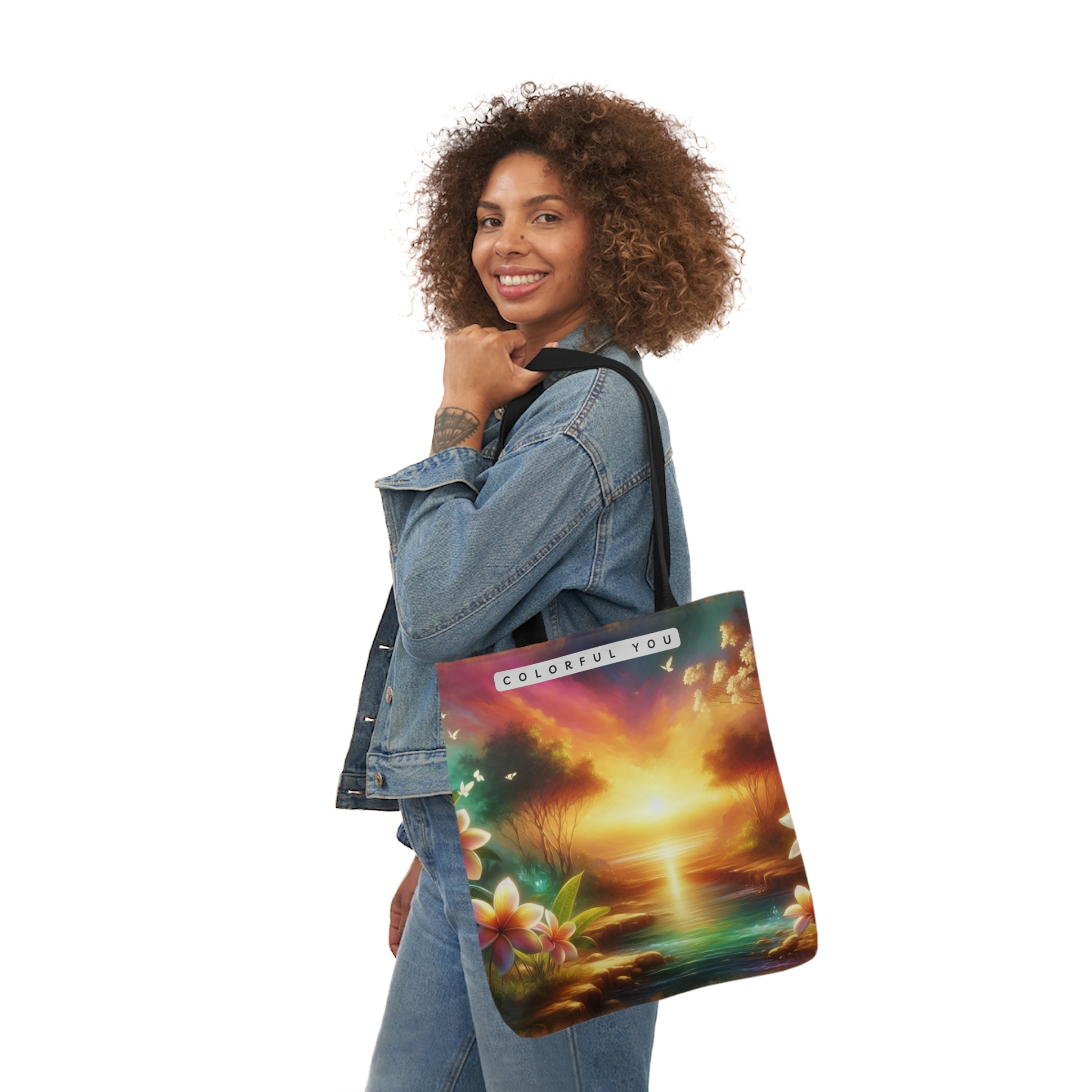 Canvas Tote Bag, 5-Color Straps