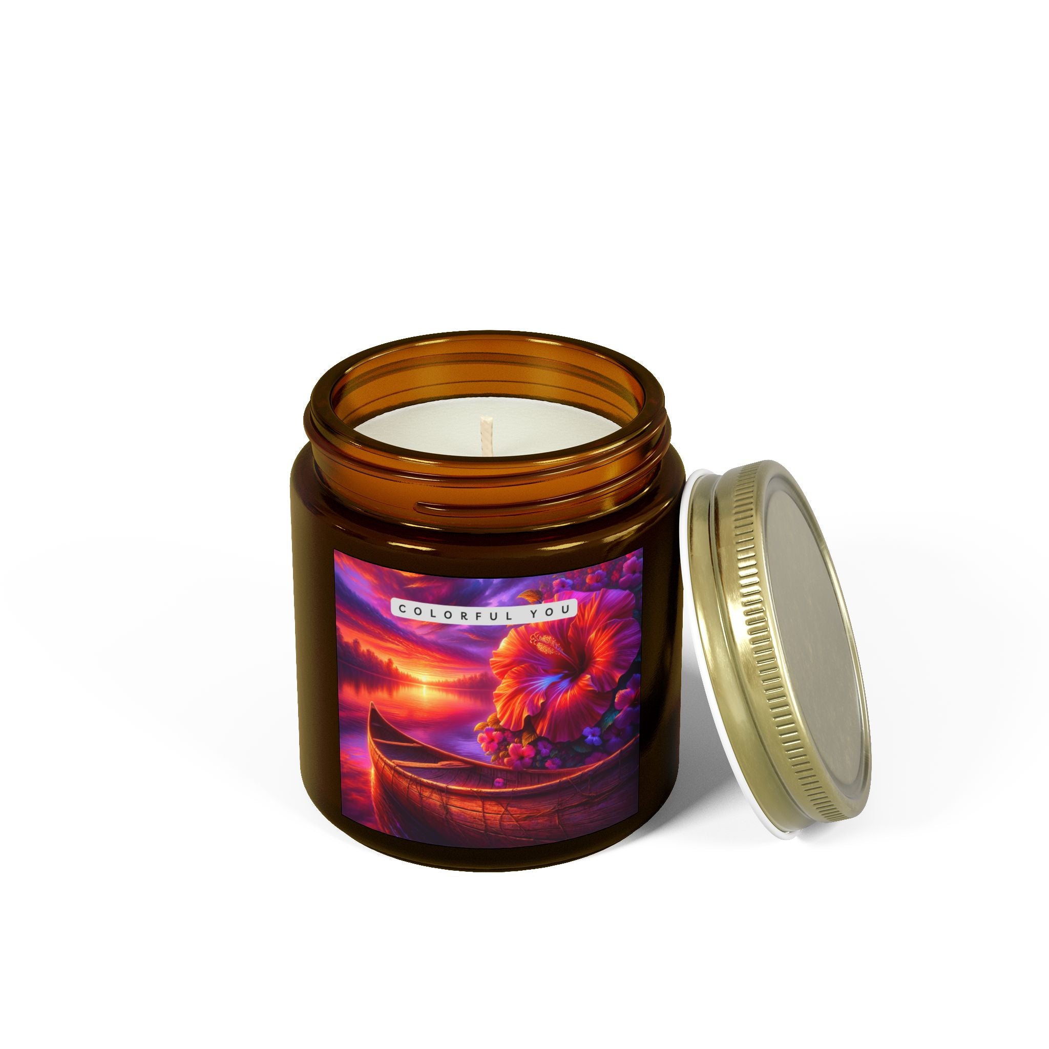 Scented Coconut Apricot Candles (4oz, 9oz)