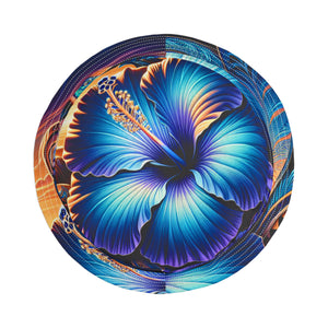 Blue Hibiscus Colorful Artistic Bucket Hat | Summer Vibes, Festival Wear, Beach Accessory, Unique Gift